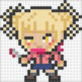 Toga Himiko Template 3 - himiko toga,my hero academia,character,anime,blonde,chibi,yellow,pink