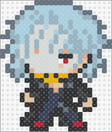 Shigaraki Template 2 - shigaraki tomura,my hero academia,mha,anime,manga,chibi,character,light blue,blue