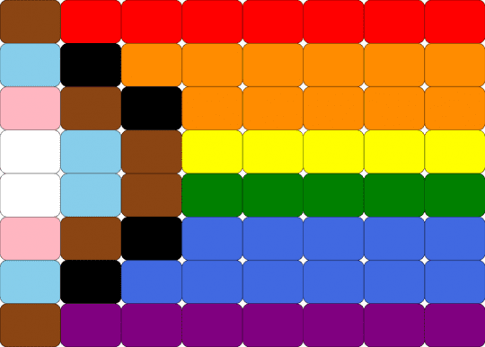 Forces - red,orange,pink,blue