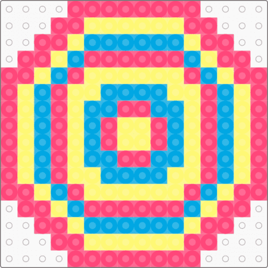 Perler coaster - red