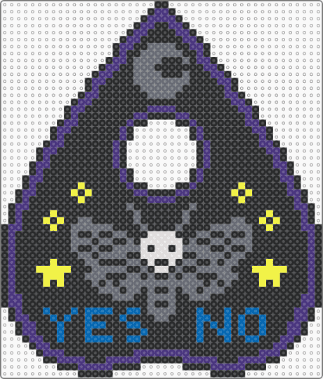 Ouija Board Planchette color remix - black,purple,gray