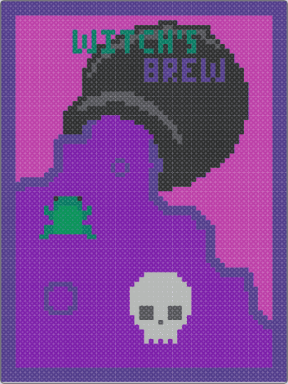 Witch's Brew Playing Card - purple,pink,cotdtradingcardgames,trading card games,playing cards,witches