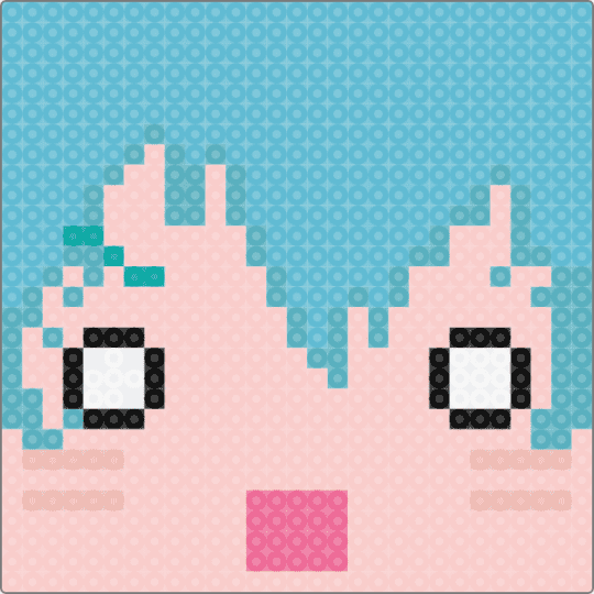 Till Alien Stage Square Perlers - alien stage, alnst, beige, light blue, till