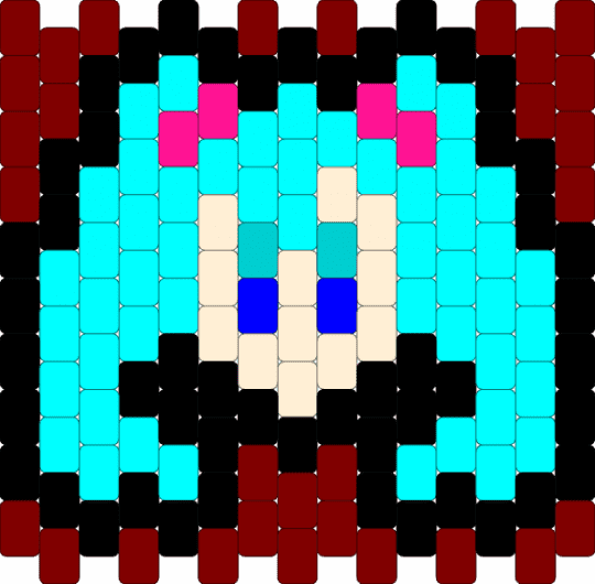 Miku - brown,light blue