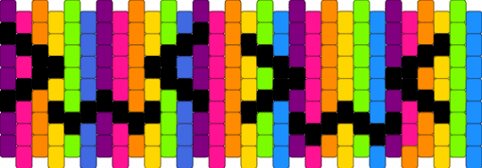 V3V - green, orange, pink, yellow