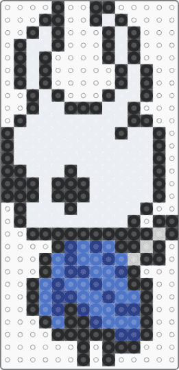 The Knight - blue, hollow knight, white
