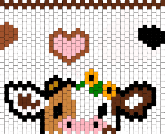 cow - white,pink,brown,colorful