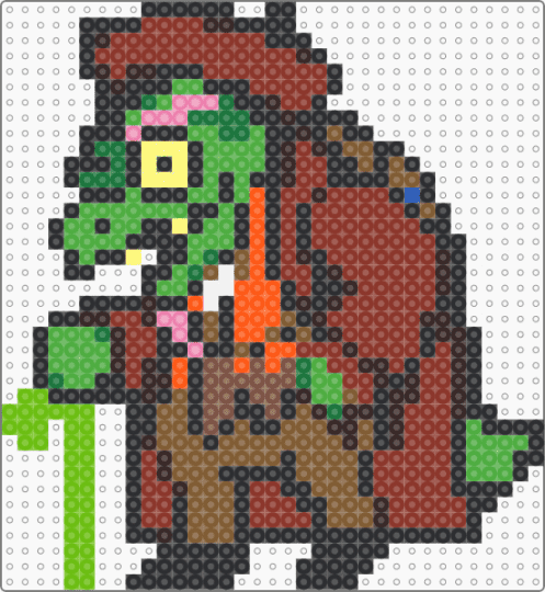 gerson boom deltarune - brown,red,green,tan,gerson boom,deltarune