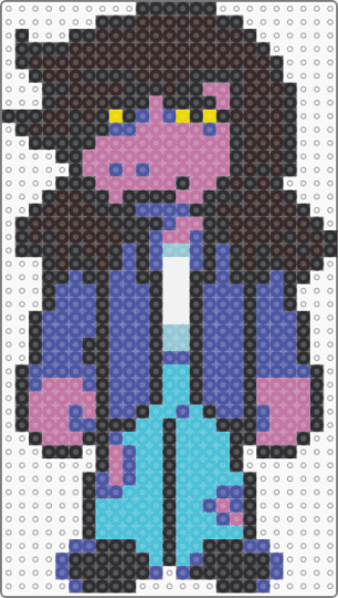 susie light world deltarune - purple,pink,brown,susie,deltarune