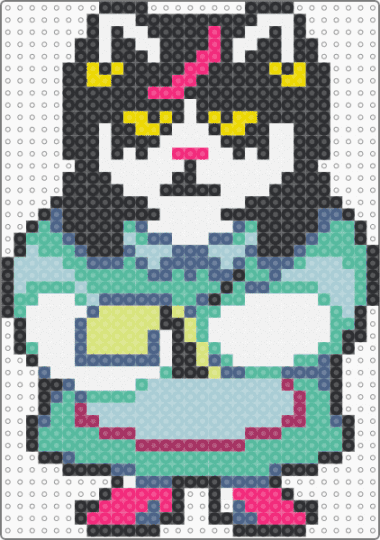 catti deltarune - blue, catti, deltarune, light blue, teal