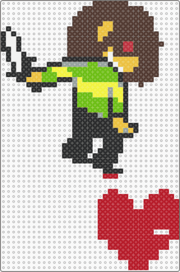 Kris Deltarune standee - brown,red,deltarune,standee,kris dreemurr,kris