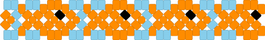 Fish - orange,light blue