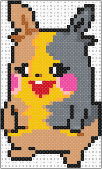 Morpeko - beige,gray,yellow