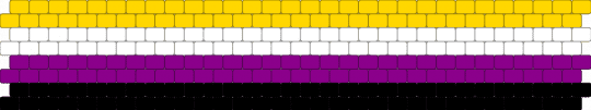 enby cuff (peyote) - yellow,pink