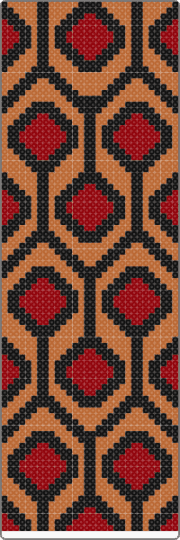 The Shining Bookmark - bookmark, cinema, film, horror, movie, orange, red, tan, the shining