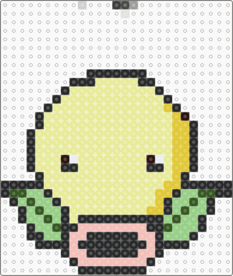 bellsprout coaster - yellow
