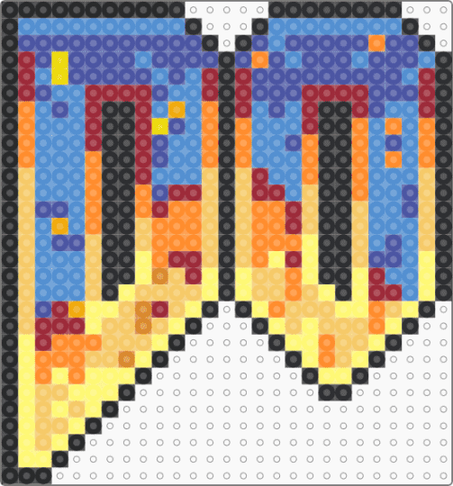 Doom Logo Part 1 - yellow,light blue