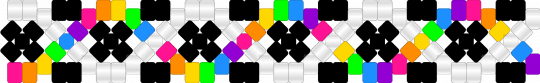 Rainbow DNA Cuff 🌈🧬 - colorful, cuff, dna, dna cuff, green, light blue, purple, rainbow, white, xbase