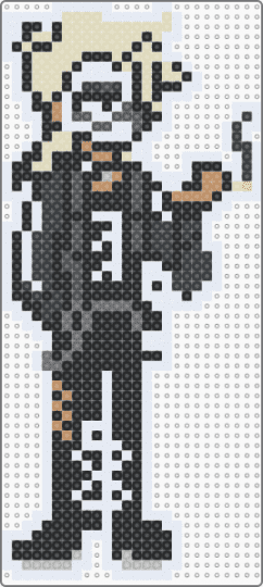 Bones Sprite Perler JCC - black,white,beige,gray