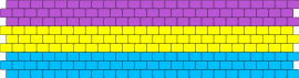 pan flag - pansexual,pride,cuff,community,support,pink,yellow,blue