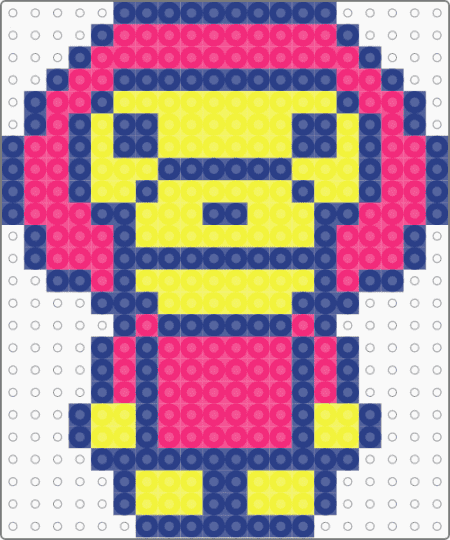 Neon colored monkey!!! - blue