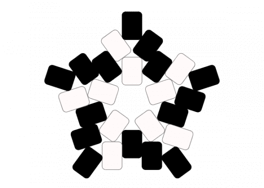 Swirly b&w star. - black, black and white, white