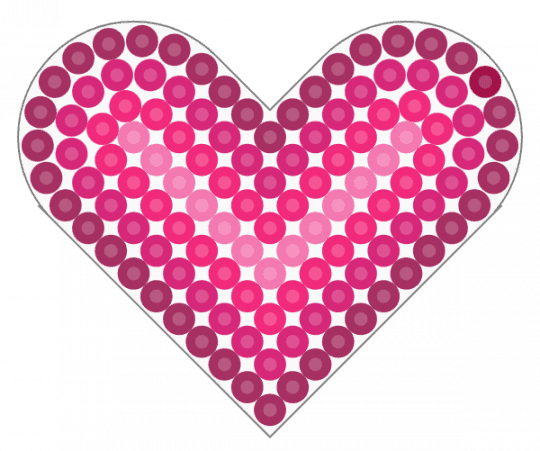 gradient pink heart ♥ - cotdgradient, gradient, heart, love, pink