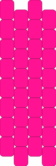 flower bag side panel - pink