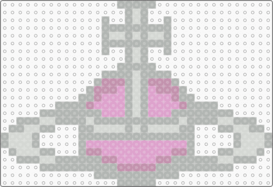 Vivienne Westwood Iconic Saturn Fuse Bead Pattern - beige,pink,cute,saturn,vvn,viviennewestwood,fusebead