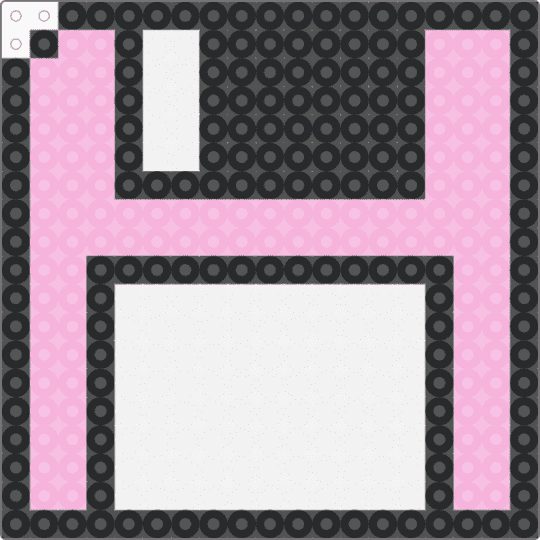 floppy disk - pink,white