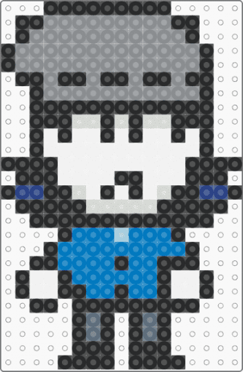 Spooky month Ross (not my original design ) - black,gray,blue