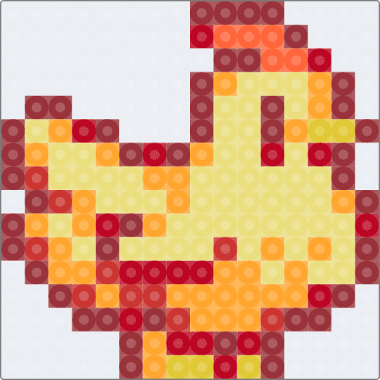 Chicken stardew valley - red,yellow