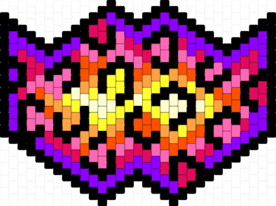 Lisa Frank Leopard Print Mask - orange, pink, purple
