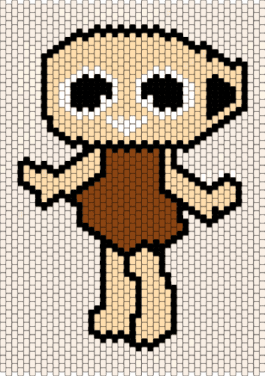 Shelly - beige, white
