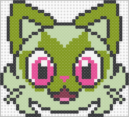 Sprigatito| Pokémon Shuffle Inspired - gold, nintendo, pokemon, pokemon shuffle, sprigatito, yellow