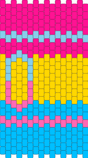Pansexual crayon - pink,light blue,pansexual,pansexual crayon,pansexual kandi,kandi crayon,kandi pansexual crayon,crayon