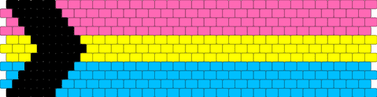 Pansexual x Demisexual x Demiromantic cuff (Remix) - pink,light blue,pansexual,demisexual,demiromantic,pansexual cuff,demiromantic cuff,demisexual cuff,pansexual demisexual cuff,pansexual demiromantic cuff