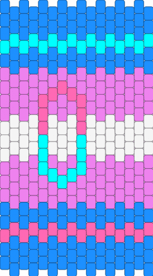 Trans 3d crayon - light blue,pink,trans,transgender,trans kandi,kandi crayon,crayon,3d crayon,trans crayon,transgender crayon