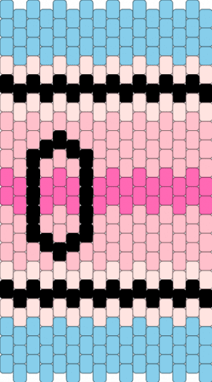 Transfem crayon - light blue,pink,transfem,trans,transgender,transfem crayon,trans kandi,transfem kandi,kandi crayon,trans crayon