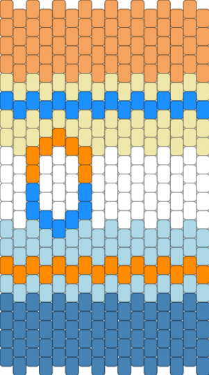 Aroace crayon - orange,light blue,blue,aroace,crayon,aroace crayon,kandi crayon,aroace kandi,aroace kandi crayon