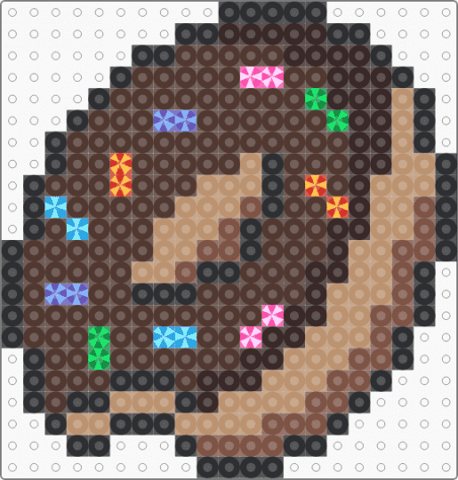 Doughnut w/ bite - beige, brown, dessert, doughnut, food, sprinkles, sweet