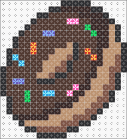 Doughnut - beige, brown, dessert, doughnut, food, sprinkles, sweet