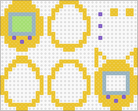 The owl house lumity tamagotchi perler - yellow