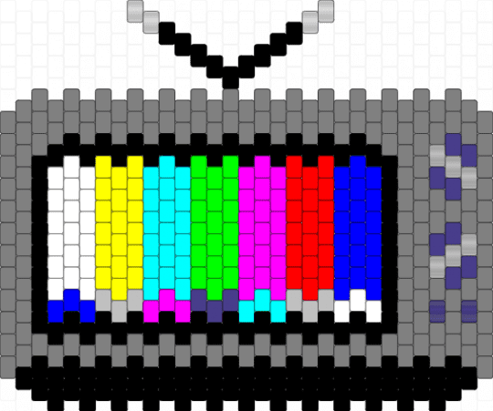 Static glitchy TV!! :D - gray,purple,tv,static,rainbow,glitch,spooky,retro