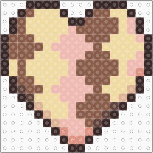 neapolitan heart - beige