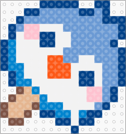 penguin ice cream - blue,light blue