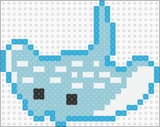 manta ray - light blue