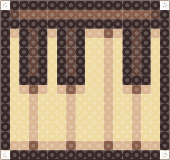 piano - brown,beige