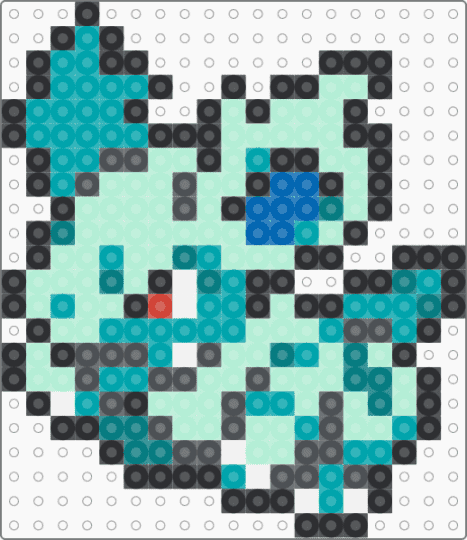 0030_ニドリーナ_ボックス - teal,light blue,pokemon