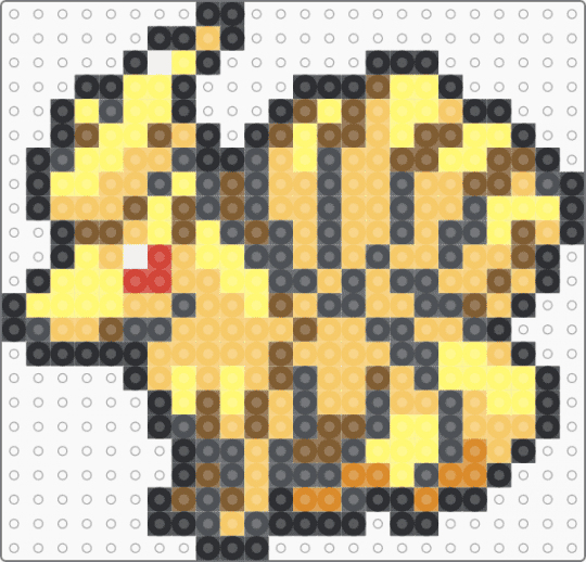 0038_キュウコン_ボックス - yellow,gray,pokemon